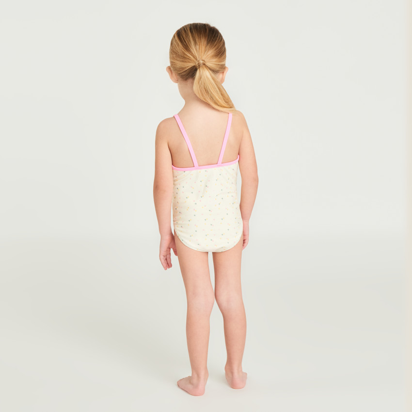 Maillot de bain 1 pièce imprimé cœur pour bébé fille  
