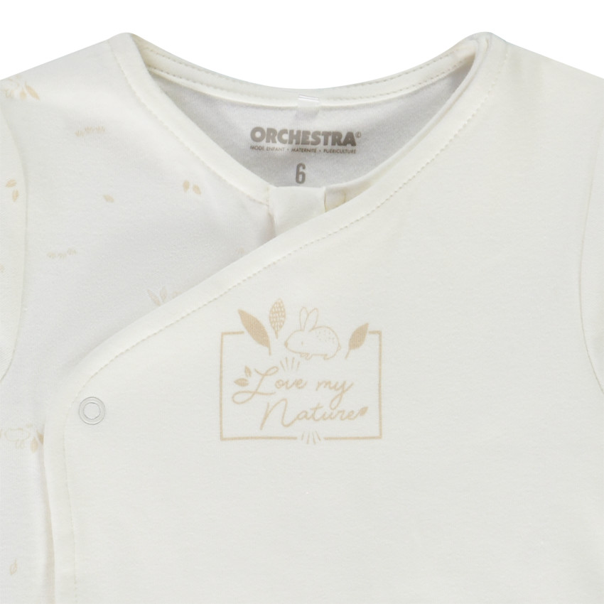 Dors-bien en coton imprimé feuilles pour bébé 