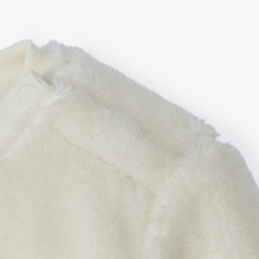 Sweat sherpa à patch renne de Noël pour bébé garçon 