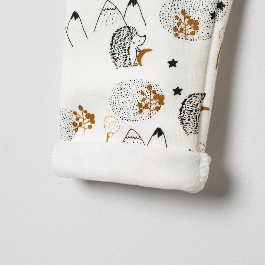 Ensemble à poche kangourou et hérissons printés pour bébé garçon 