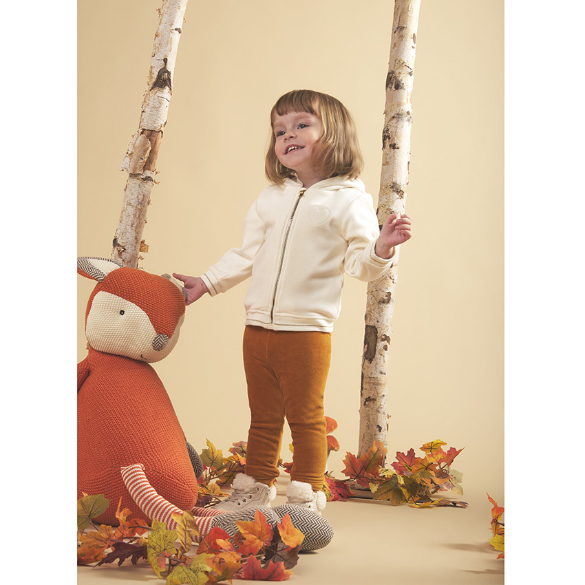 Legging en velours a taille volantee pour bebe fille Orchestra