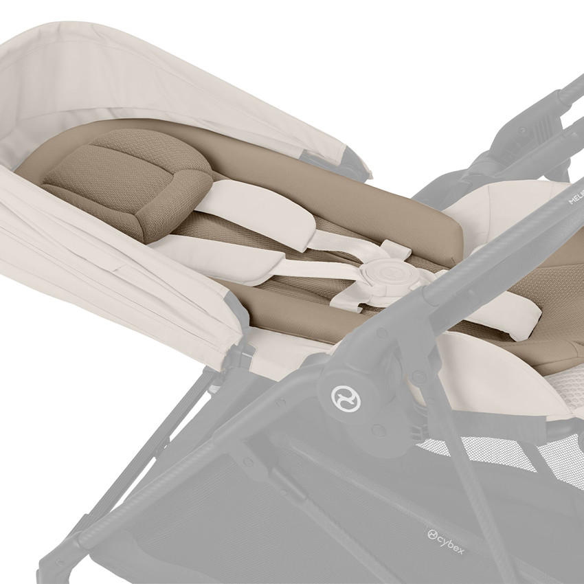 Poussette citadine ultralégère Melio carbon/almond beige 