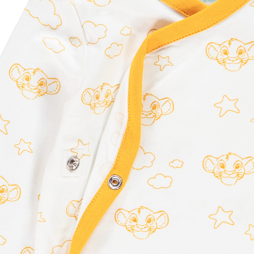 Lot de 3 bodies manches longues Le Roi Lion Disney pour bébé garçon 