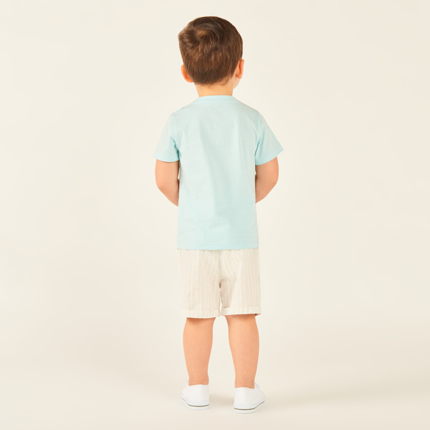 T-shirt manches courtes uni Zèbre pour bébé garçon 