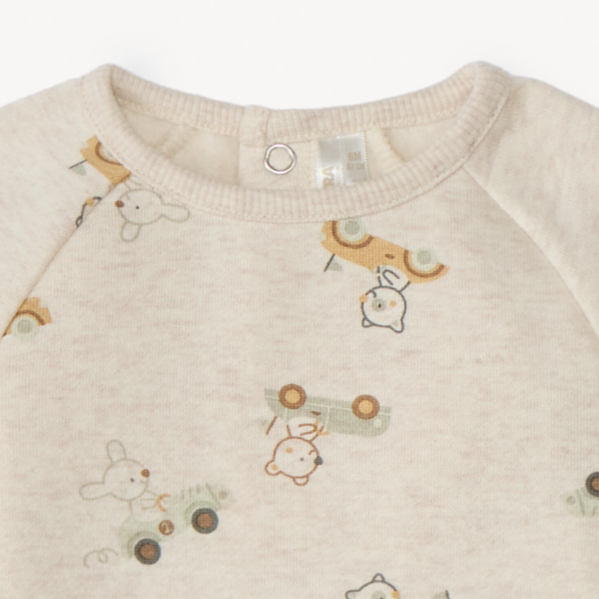 Ensemble jogging imprimé automobiles pour bébé garçon 