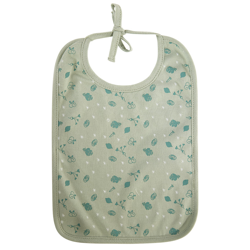 Lot de 5 bavoirs en éponge à nouer  