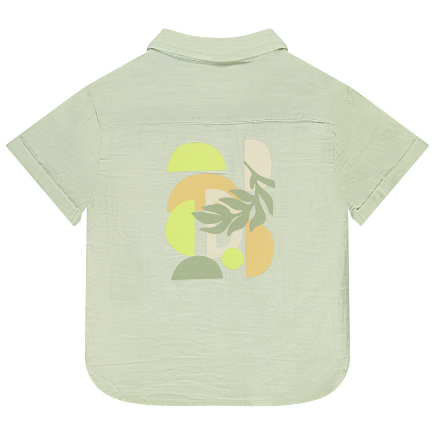 Chemise manches courtes fantaisie avec print pour garçon  