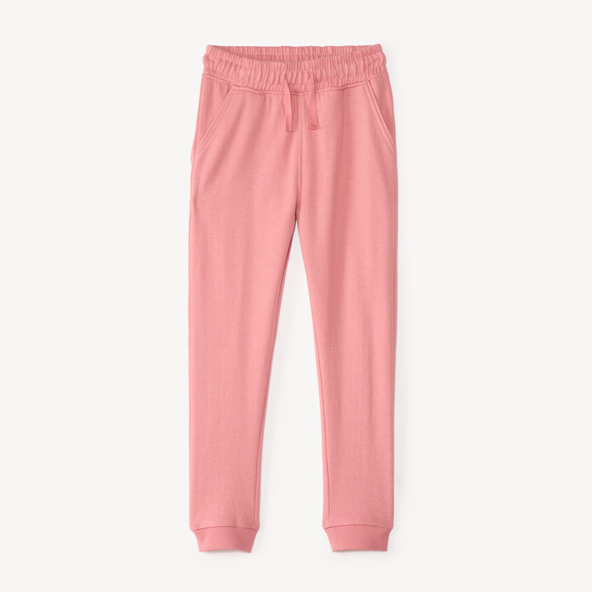 Pantalon de jogging fille en molleton uni 