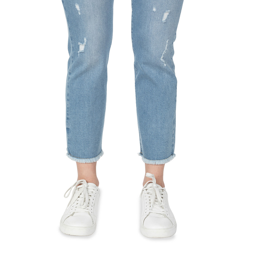 Jeans de grossesse 7/8ème avec bandeau haut en jersey 