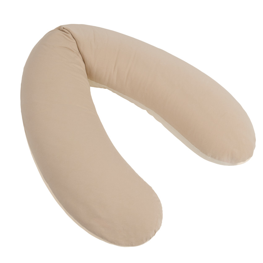 Coussin d'allaitement en microbilles bicolore 