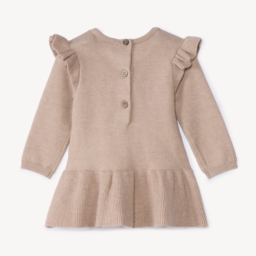 Ensemble 2 pièces en tricot avec robe pour bébé fille 