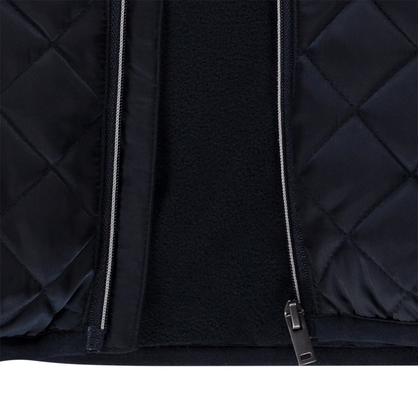 Doudoune sans manches bi-matière pour bébé garçon 