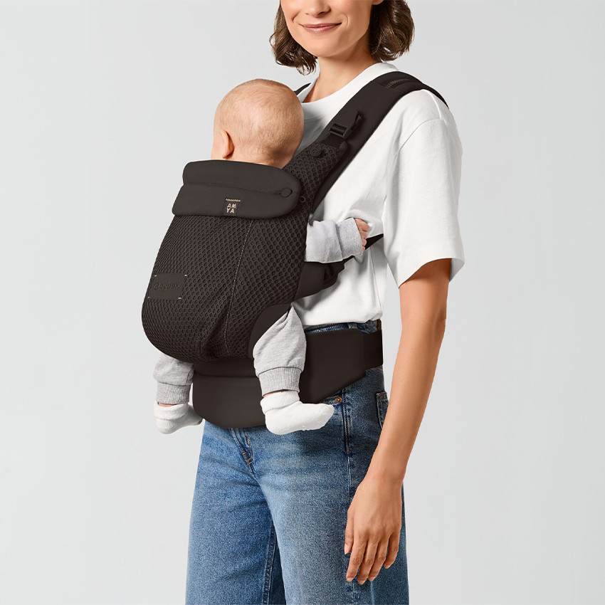 Porte bébé Amya 0-3ans Chocolate Brown 