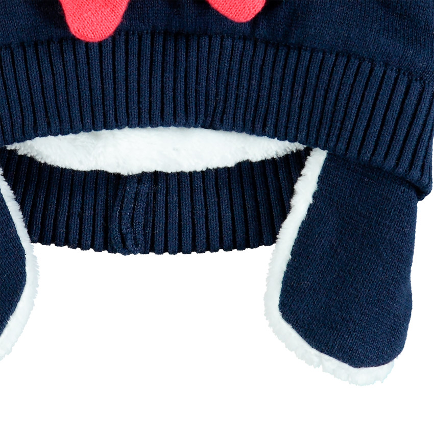 Bonnet en tricot doublé sherpa Minnie Disney 