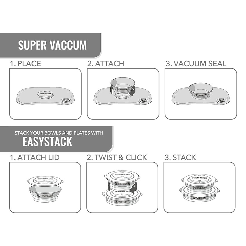 Set plateau Click Mat Mini + Assiette 6+ mois – Rose Pastel  