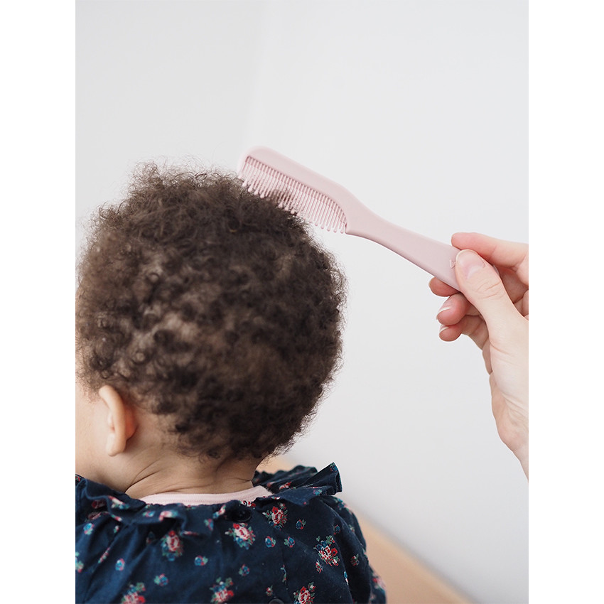 Brosse + Peigne Old Pink - Rose (Béaba) - Image 2