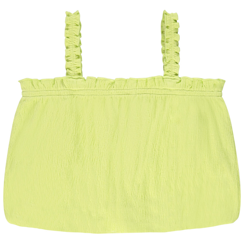 Débardeur effet boule à bretelles ruché pour fille 