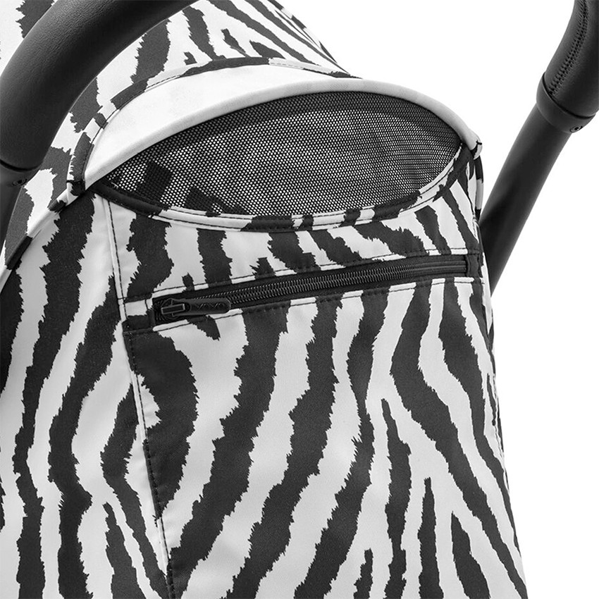 Poussette Stokke® YOYO³ à partir de 6 mois - cadre noir/zèbre 