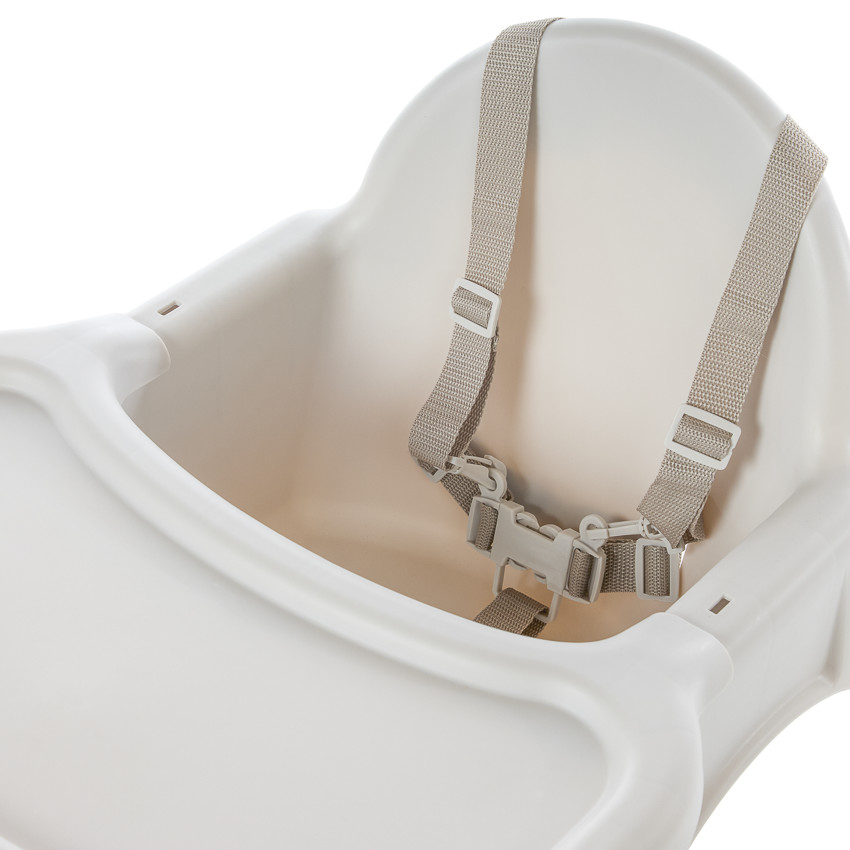 Chaise haute fixe 2 en 1 Capucine 2.0 beige - Ecru (Babycare) - Image 7