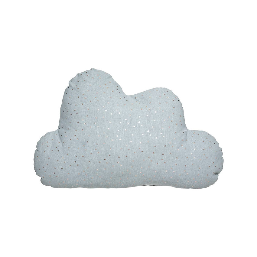 Coussin de décoration en forme de nuage Oya bleu 45 x 28 cm