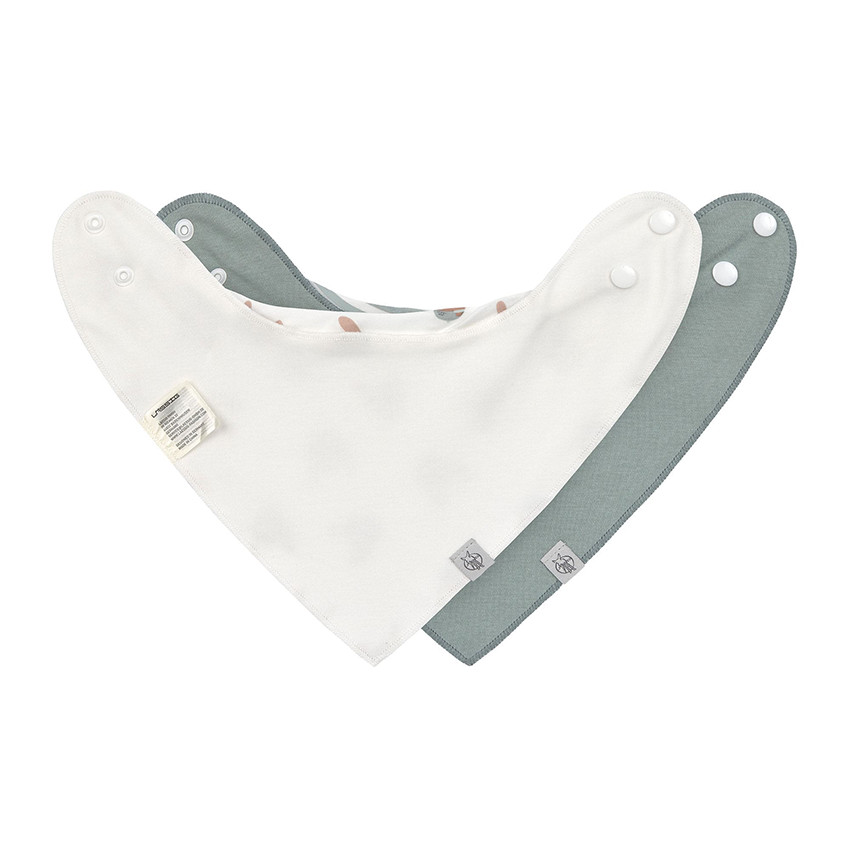 Lot de 2 bavoirs bandanas imperméable Tiny Team Dog 