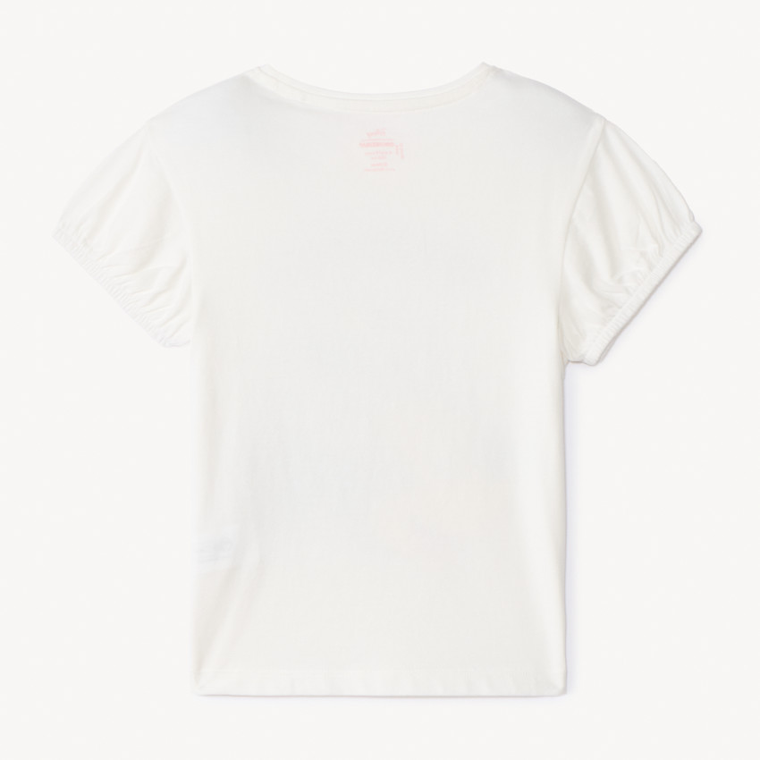 T-shirt manches courtes uni Minnie Disney pour fille  