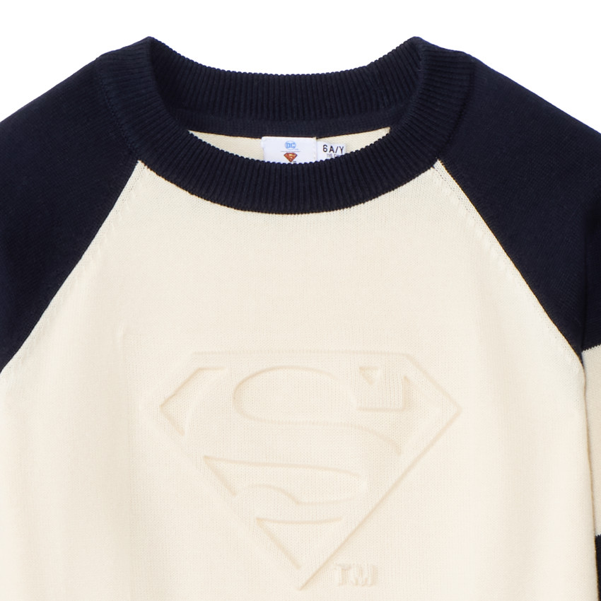 Pull effet colorblock Superman Warner pour garçon  