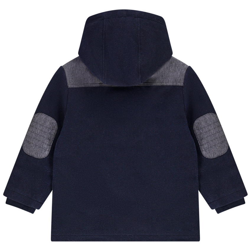 Duffle coat en drap de laine twisté pour garçon 