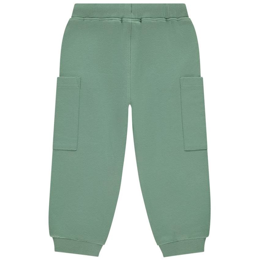 Pantalon de jogging uni en molleton avec poches cargo pour bébé garçon 