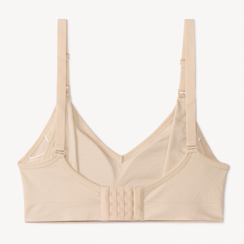 Brassière d'allaitement sans coutures et réglable unie 