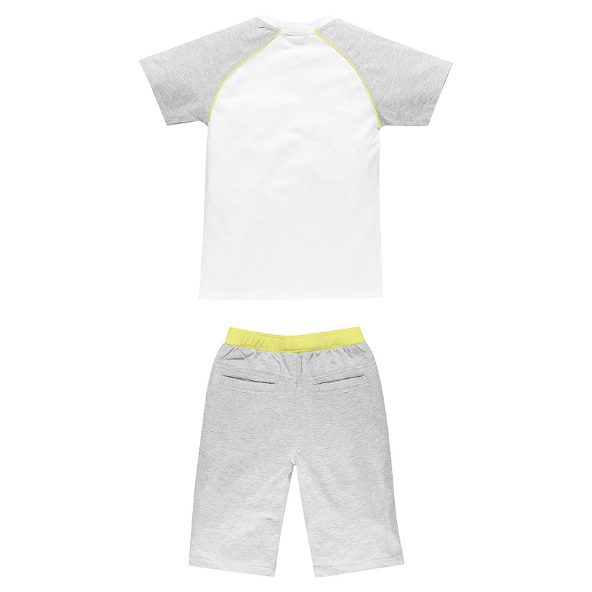 Junior - Pyjama en jersey court print Smiley 