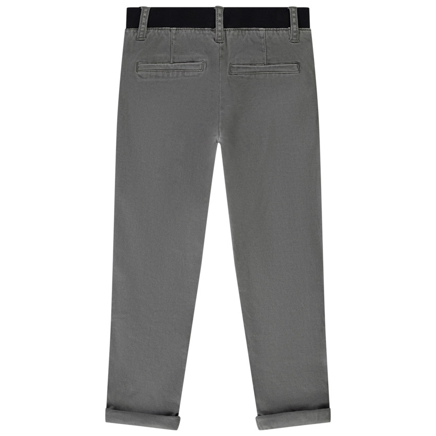 Pantalon droit en twill uni pour garçon 