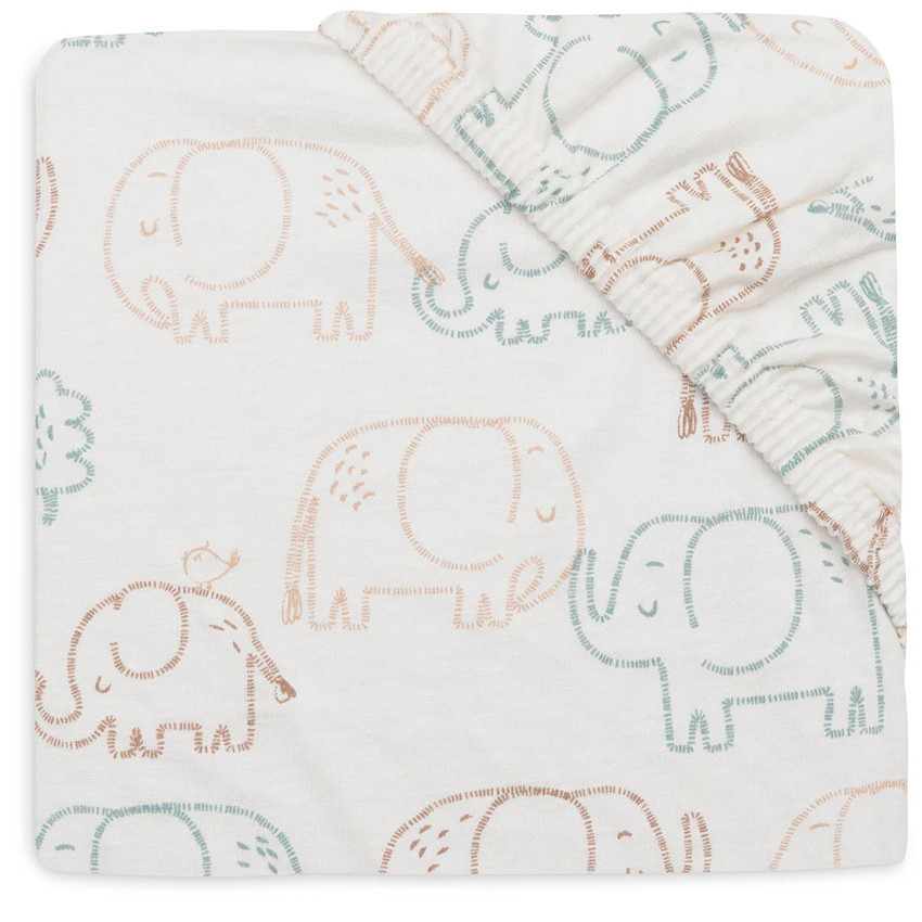 Drap-housse jersey - 40/50 x 80/90cm - Elephant Tales