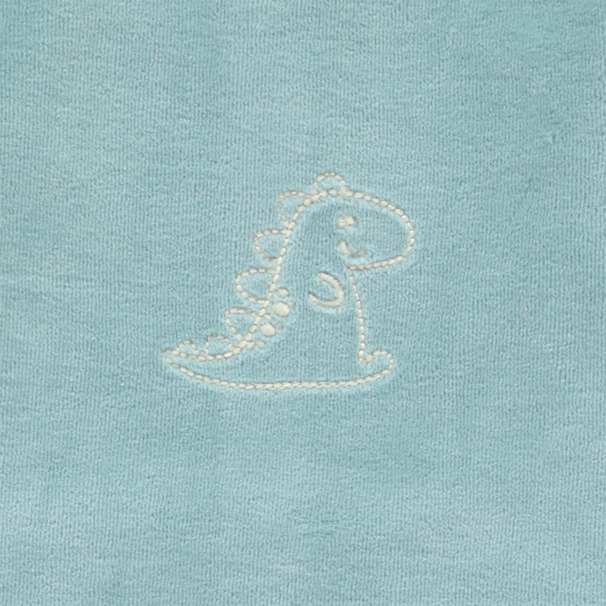 Dors-bien en velours avec animal brodé pour bébé garçon 