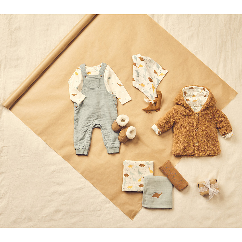 Lot de 3 langes dinosaures pour bébé garçon 