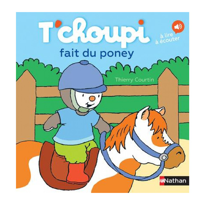 Livre T'choupi fait du poney  