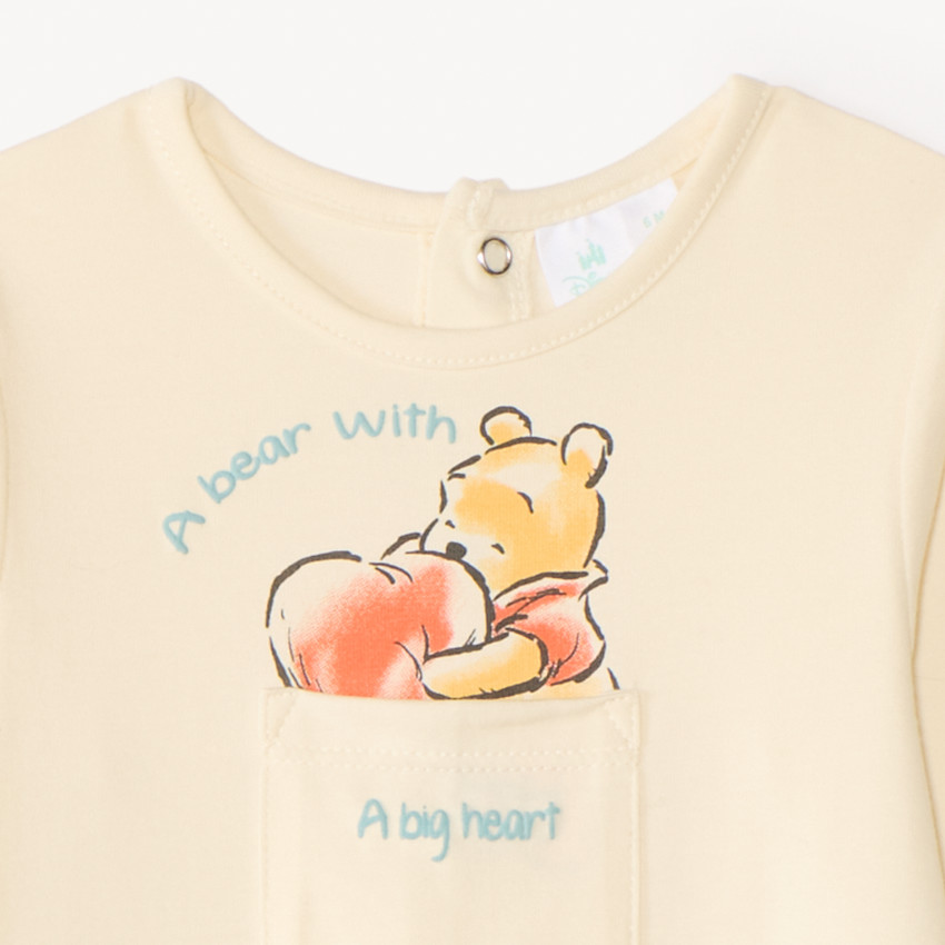 Dors-bien effet 2-en-1 en interlock Winnie l’Ourson Disney pour bébé garçon 