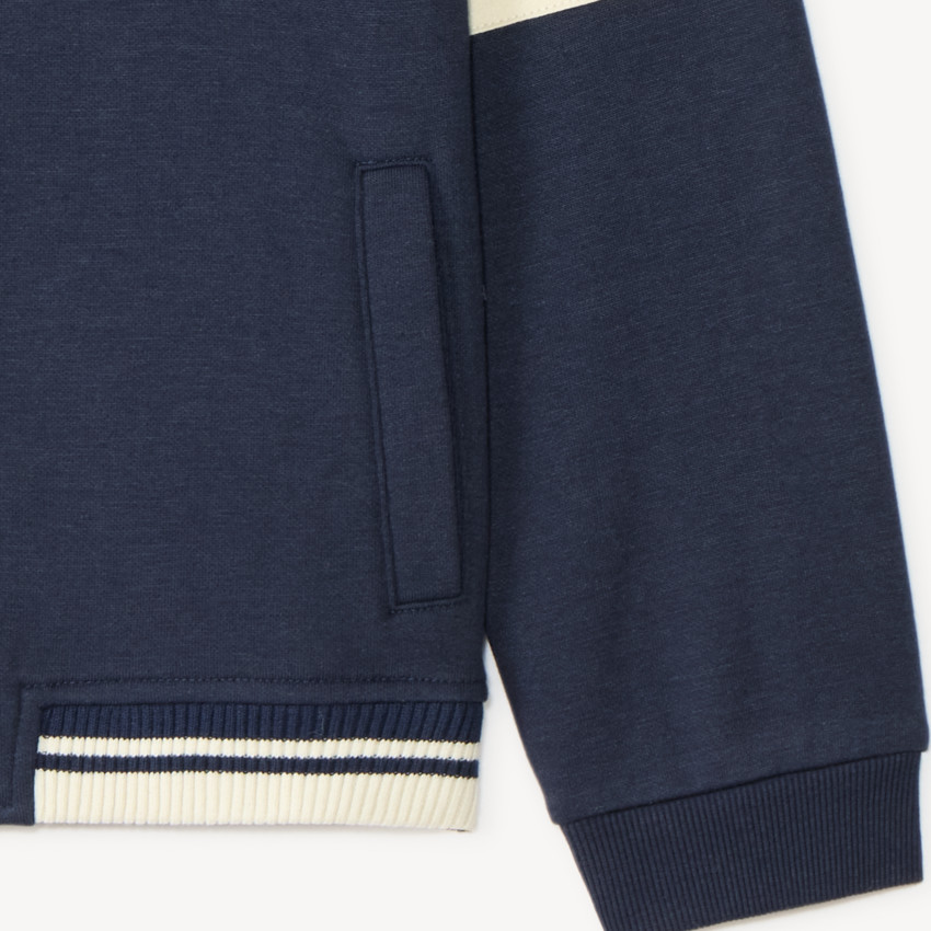 Gilet teddy garçon en molleton avec broderie fantaisie 