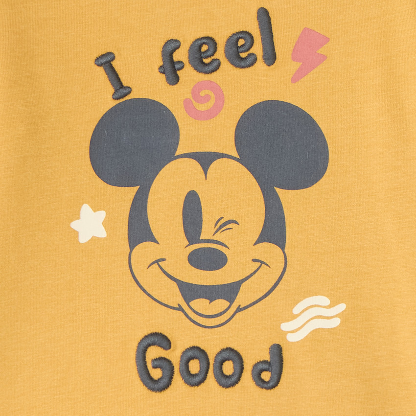 T-shirt bébé garçon manches longues print Mickey Disney 