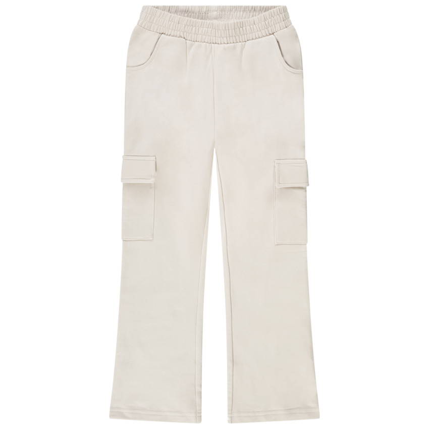 Jogging esprit cargo en molleton uni pour fille 