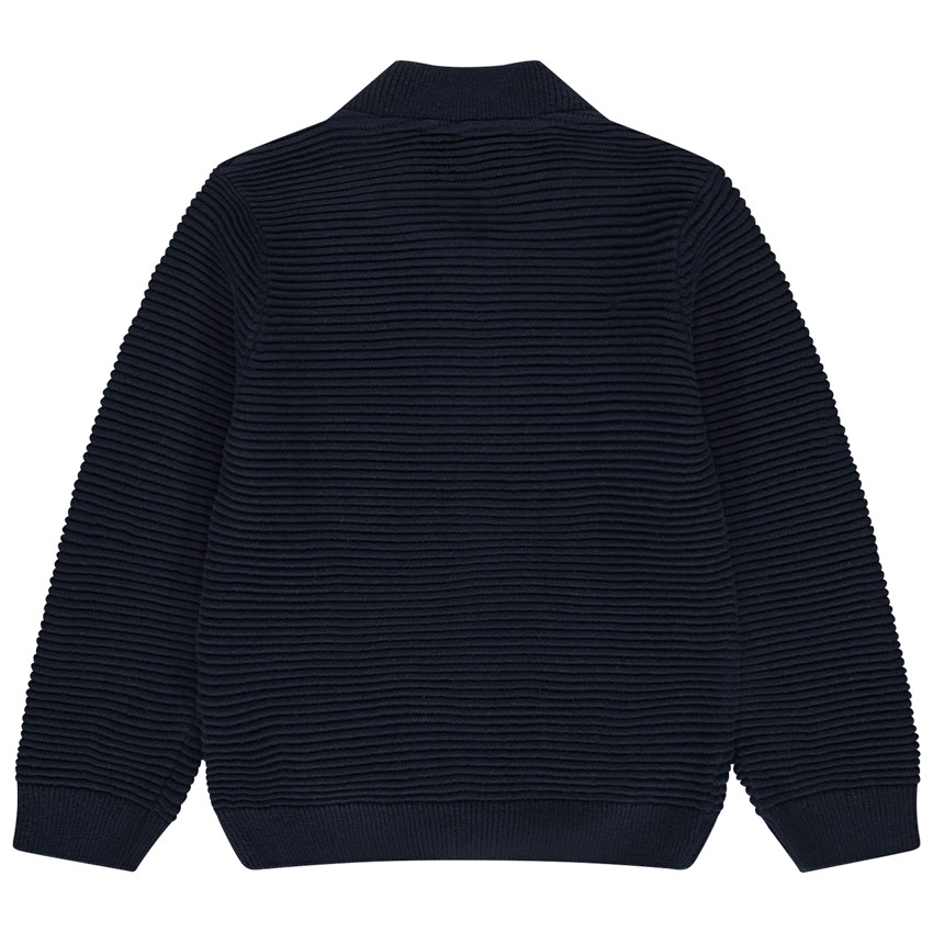 Gilet en tricot fantaisie effet color block pour bébé garçon 