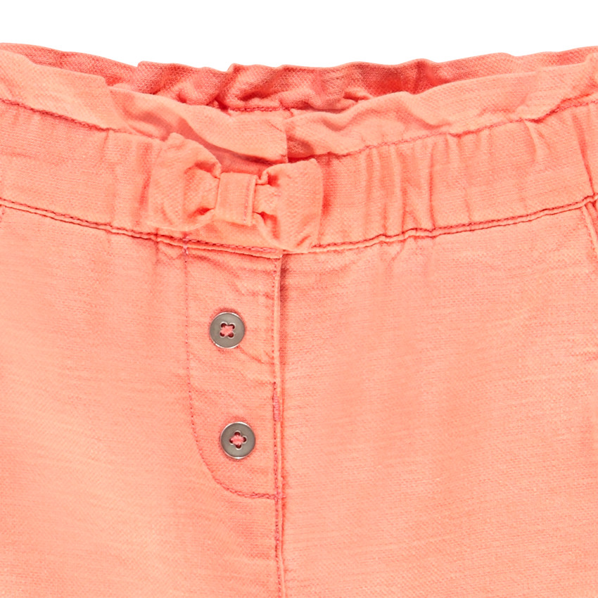 Pantalon en coton et viscose à taille élastiquée pour bébé fille 