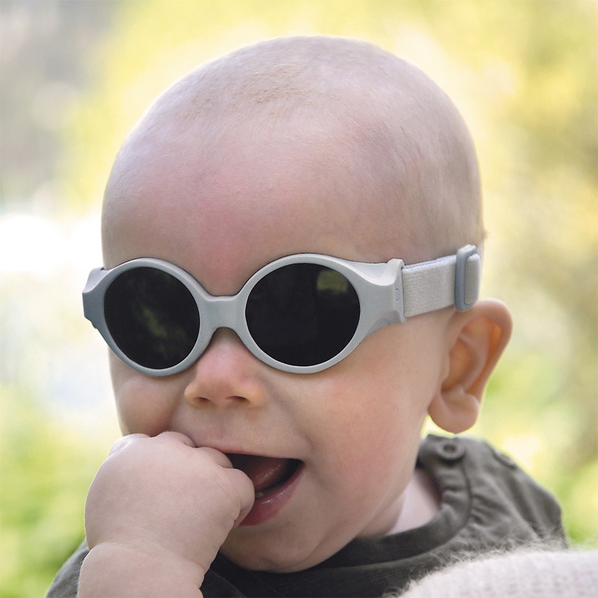 Lunettes de soleil élastiquées 0-9M Glee galet 
