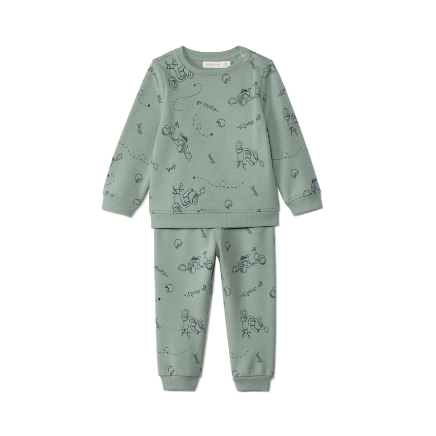 Ensemble sweat + jogging imprimé Scoot pour bébé garçon 