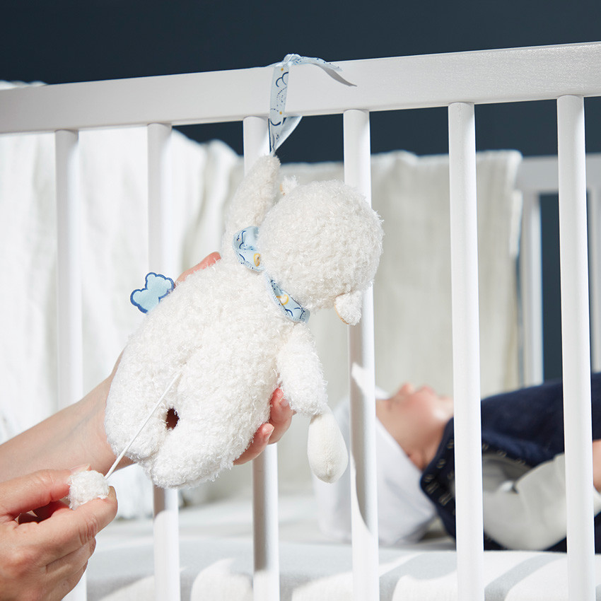 Peluche musicale nomade mouton endormi 