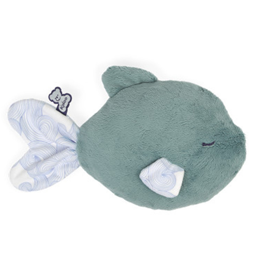 Bouillotte-peluche bien-être poisson S - Vert
