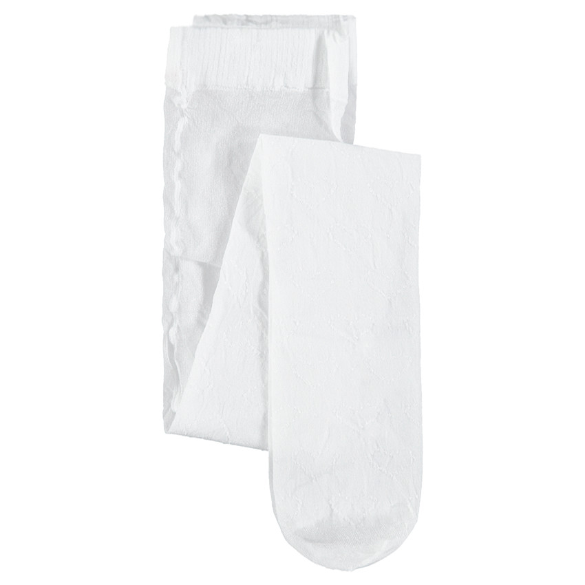 Collant fin avec motif ton sur ton 