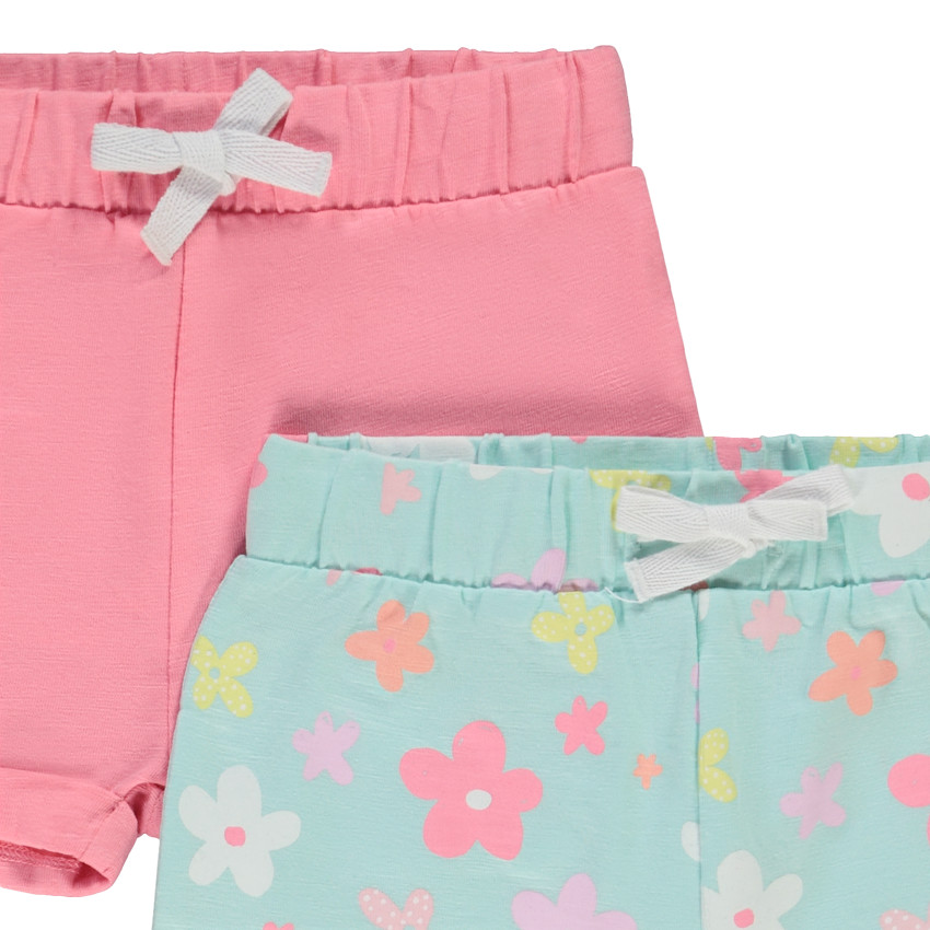 Lot de 4 shorts fantaisie élastiqués pour bébé fille 
