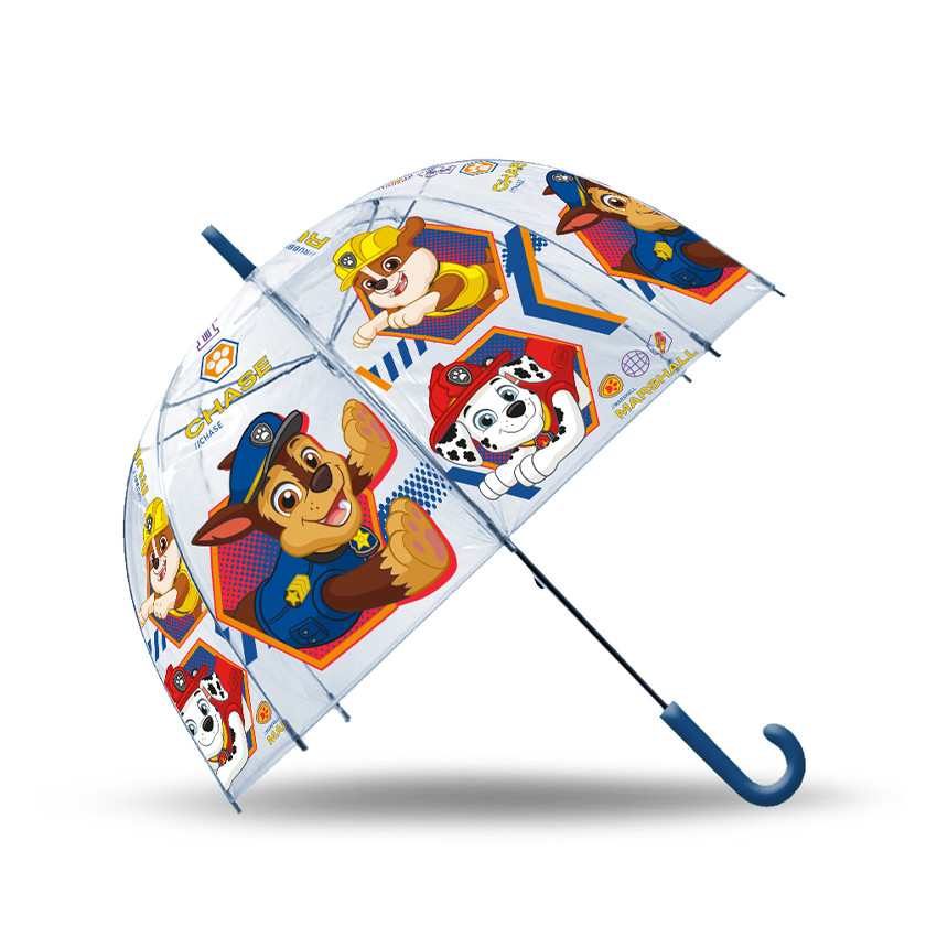 Parapluie dôme transparent Ø 46 cm Pat'Patrouille 