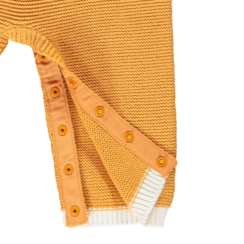 Combinaison longue en maille motif tigre pour bébé garçon 